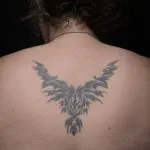 A photo of this tribal tattoo before any laser tattoo removal treatments.