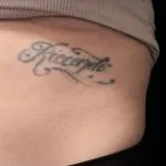 See this script tattoo before any laser tattoo removal treatments