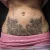 A photo of a Black & Gray and illustrative tattoo on the Belly on a person with FitzPatrick Skin Type iv type 1 11 Weeks after their  treatment. This client is hoping for Cover Up Tattoo