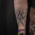 A photo of a Blackwork 3 Years old tattoo on the shin on a person with FitzPatrick Skin Type ii 5 Months after their  treatment. This client is hoping for Cover Up Tattoo